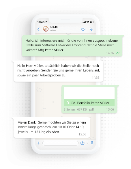 WhatsApp 业务 API 和集成 API 人力资源